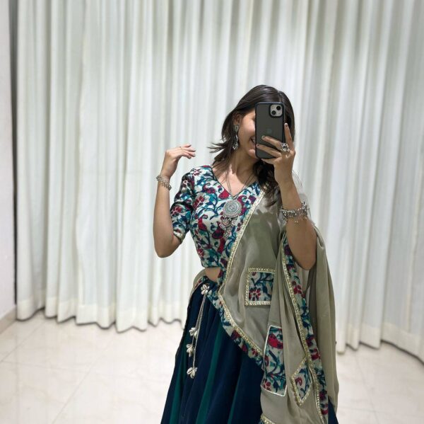 Pansro Women Gulmohar Rayon Lehenga Set - Image 3