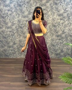 Heavy Sequin Bridal Lahanga
