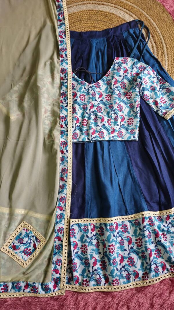Pansro Women Gulmohar Rayon Lehenga Set - Image 6